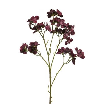 Rama de cornejo artificial SHIYU con flores, violeta, 75cm
