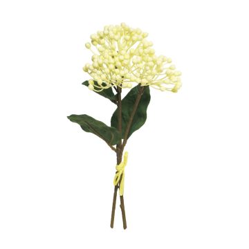Ramo de hortensias artificiales XIAOYAN, crema, 30cm