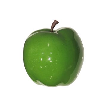 Manzana decorativa LINSHUO, verde claro brillante, 14cm