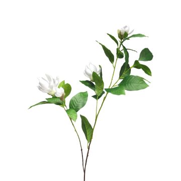 Rama artificial de magnolia HUANER, blanca, 130cm