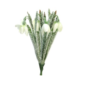 Galanthus artificial ANMENG, helada, blanca, 25cm