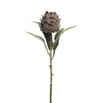 Flor de alcachofa artificial LANQIN, burdeos, 60cm
