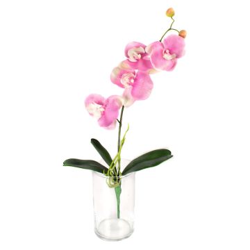 Orquídea Phalaenopsis sintética MADOU vara fijación, rosa, 40cm, Ø8-9cm