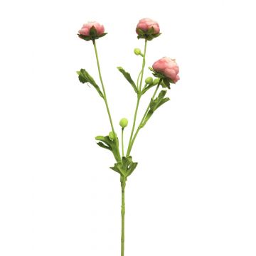 Rama de ranúnculo artificial LINGXI, rosa, 70cm