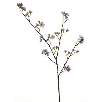 Rama decorativa de flores de pera NANLING con flores, púrpura, 85cm