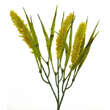 Pennisetum artificial DEMIN, panículas, amarillo, 28cm