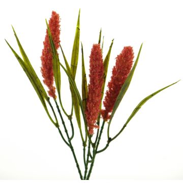 Pennisetum artificial DEMIN, panículas, rojo, 28cm