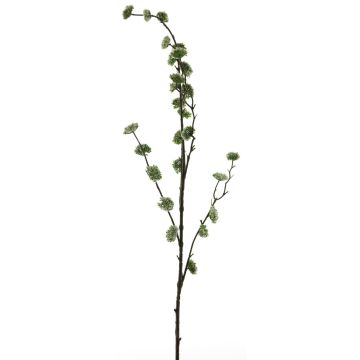 Rama artificial de hamamelis DEYONG con flores, verde crema, 90cm