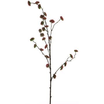 Rama artificial de hamamelis DEYONG con flores, rojo-verde, 90cm