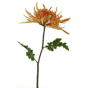Crisantemo decorativo YASULI, naranja-amarillo, 70cm