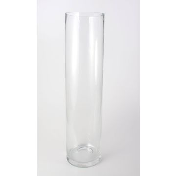 Jarrón cilíndrico de cristal SANSA AIR, transparente, 80cm, Ø20cm
