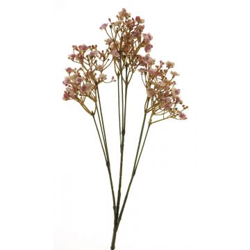 Rama artificial de gypsophila FANRUI, rosa viejo, 70cm