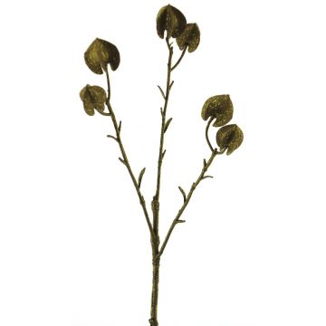 Rama decorativa de physalis CUIXIA con frutos, dorado antiguo, 40cm