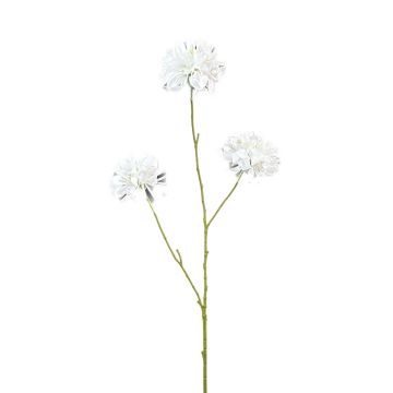 Rama decorativa escabiosa DIHALLY, blanca, 80 cm