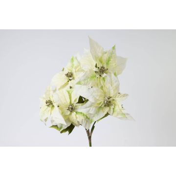 Flor de Pascua de plástico FLAVIA, crema, 60cm, Ø20cm