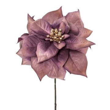 Poniente de navidad de terciopelo ZEPYRIS, lila, 55 cm
