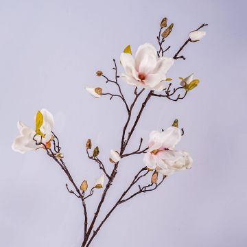 Rama de magnolia artificial LILO, blanco-rosa, 110cm, Ø5-9cm