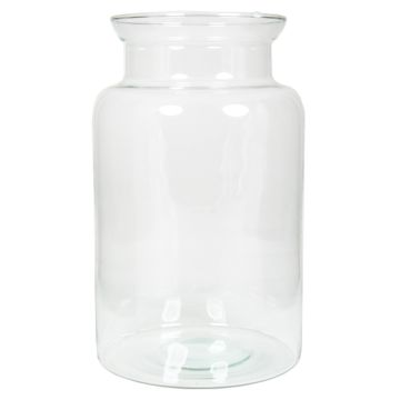 Jarrón de cristal KARIN OCEAN, transparente, 30 cm, Ø 19 cm