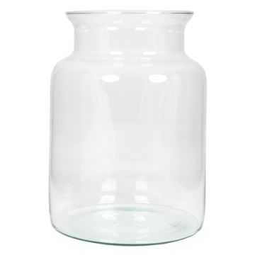 Jarrón de cristal KARIN OCEAN, transparente, 25 cm, Ø 19 cm