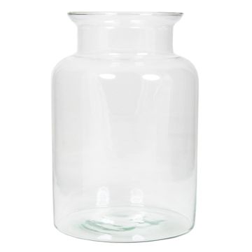 Jarrón de vidrio KARIN OCEAN, transparente, 25 cm, Ø 17 cm