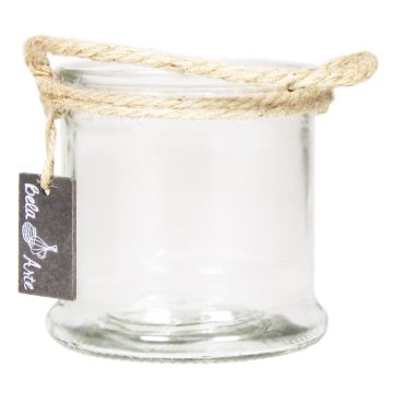 Portavelas ZULAI, con asa, transparente, 12 cm, Ø 13 cm Portavelas ZULAI, con asa, transparente, 12 cm, Ø 13 cm