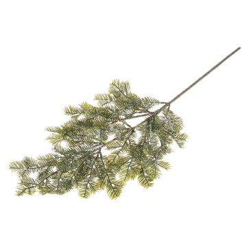 Rama decorativa de tejo ARUWIMI con purpurina, verde, 65 cm