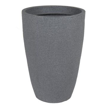 Maceta de plástico PINIOS, aspecto piedra, gris, 77 cm, Ø 53 cm
