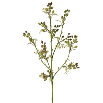 Rama de mirto artificial PALKA con bayas, verde-marrón, 65 cm