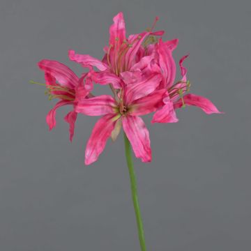 Flor artificial de amarilis de jardín KUSTANA, rosa, 70 cm, Ø 20 cm