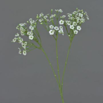 Rama de flores artificiales Gypsophila SIKINOS, blanca, 65 cm