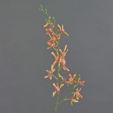 Rama de orquídea Cattleya artificial TRASSA, naranja-amarillo, 80 cm