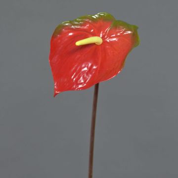 Lirio flamingo artificial MOIRA, rojo-verde, 75cm, 13x20cm