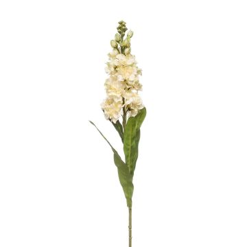 Flor artificial Levkoje DIHALLA, color crema, 80 cm