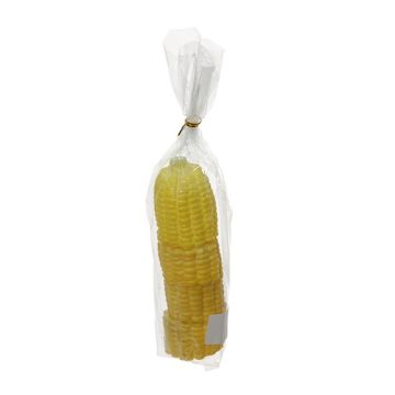 Trozos de maíz artificial ANNELE, 4 piezas, amarillo, 6cm, Ø5cm