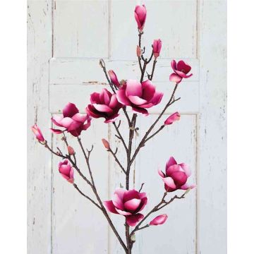 Rama de magnolia textil YONA, rosa-fucsia, 130cm