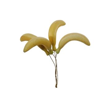 Plátano artificial AUNO, 6 piezas, amarillo, 5cm