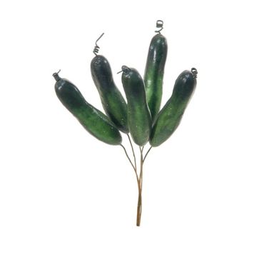 Pepino decorativo TAHLEE, 6 piezas, verde, 12cm