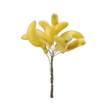 Plátano decorativo TIMBA, 12 piezas, amarillo, 14cm