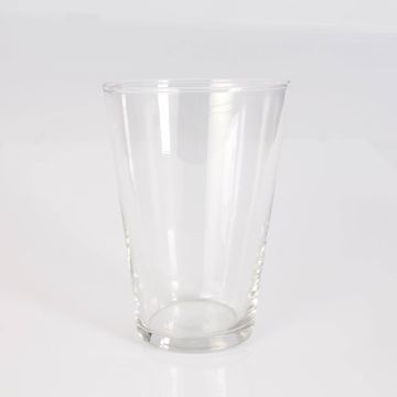 Florero de cristal JENNY EARTH, transparente, 19,5cm, Ø14cm