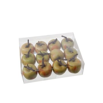 Manzana artificial ALVANO, 12 piezas, verde-amarillo, 5cm, Ø4,5cm