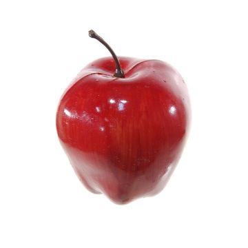 Manzana artificial AURREL, rojo, 7,5cm, Ø7cm