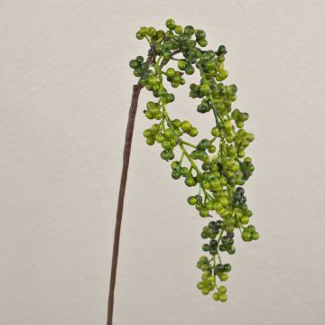 Rama de saúco artificial SWANTJE, frutos, verde, 40cm