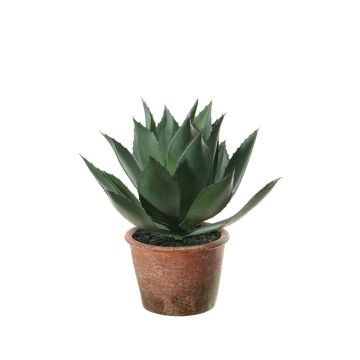 Agave americana artificial KENNO, maceta, gris-verde, 27cm