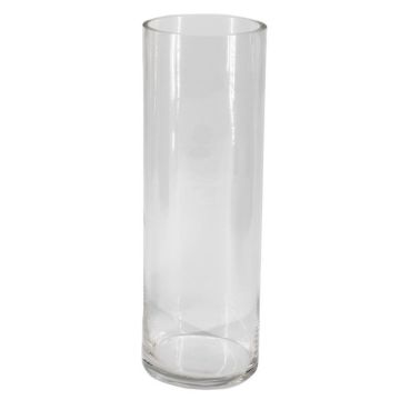 Jarrón cilíndrico SANSA OCEAN, cristal, transparente, 30 cm, Ø 10 cm