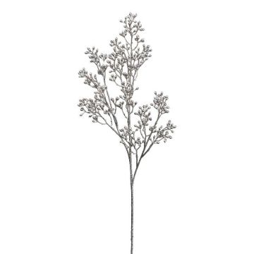 Rama artificial bellota BRINTE, bayas, champán metalizado, 60 cm