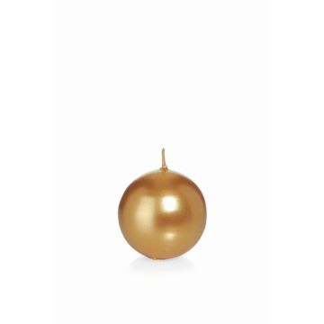 Vela redonda de cera ROSELLA, oro, Ø7cm, 16h - Made in Germany Vela redonda de cera ROSELLA, oro, Ø7cm, 16h - Made in Germany