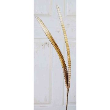 Hojas artificiales de Aloe aristata ALESANDRO, brillo, marrón-oro, 95cm