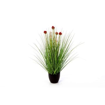 Allium sintético AIDEN en maceta decorativa, rojo, 70cm