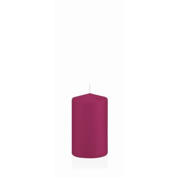 Vela de bloque MAEVA, magenta, 10cm, Ø6cm, 33h - Made in Germany Vela de bloque MAEVA, magenta, 10cm, Ø6cm, 33h - Made in Germany