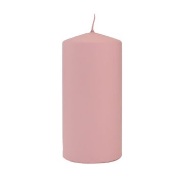 Vela de columna LYCANTHIA, Frosted Pastel, rosa viejo, 15 cm, Ø 7 cm, 63 h Vela de columna LYCANTHIA, Frosted Pastel, rosa viejo, 15 cm, Ø 7 cm, 63 h